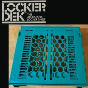 Vintage 1990s Locker Dek Adjustable Locker Shelf in Blue for School or Work